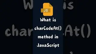 What is  charCodeAt() method in JavaScript  || JavaScript Interview Questions  