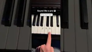 Using only 3 notes🎵 #piano #tutorial #stepbystep #trythis #pianocover