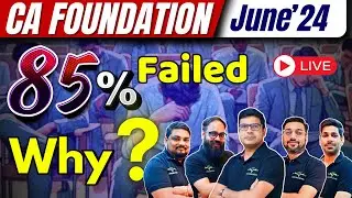 CA Foundation June'24 | Live Result Discussion | COC Education | Result Out