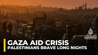 Thousands of Palestinians endure hardship waiting for aid in Gaza&rsquo;s Netzarim Corridor