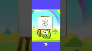 Learn to Draw a Strawberry With Om Nom! #shorts #howtodraw #drawingvideos #omnom