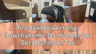 Produktbewertung: Hawthyhome Barhocker 2er Set |Barstuhl Tresenhocker Bistrohocker &bull;360&deg; Drehstuhl &bull;