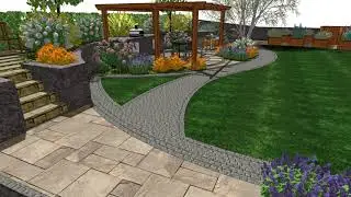 Garden and Landscape design animation for a property in Huddersfield