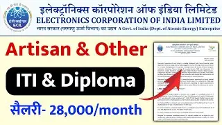 ECIL Recruitment 2025 💯 ITI Artisan Vacancy 2025 