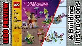 PREVIEW: 40716, LEGO Alien Planet Habitat​ & Building Instructions! LEGO 2024