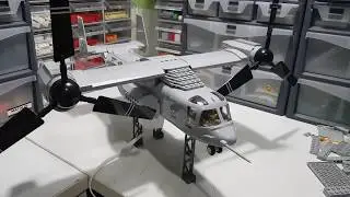 Lego technic parts motorized modification Bell Boeing V-22 Osprey ver.2