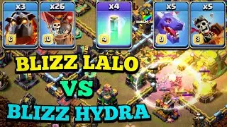 Th14 Blizzard Hydra Vs Blizzard LaLo | Th14 Blizzard Attack Strategy | Best Th14 Attack Strategy COC