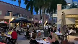 Mizner Park outside street dining