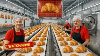 How Millions of Croissants Are Really Made | Factory Processes in 4K