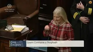Deputy Verona Murphy elected Ceann Comhairle 18 Dec 2024
