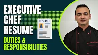 Executive Chef Resume  Kaisa Hota hai | Executive Chef Duties & Responsibilities | Chef Bio Data