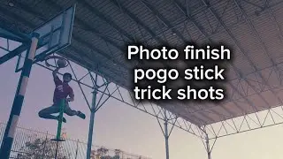 Photo finish pogo stick trick shots#dudeperfect #viral #cool #trickshots #pogostick #photo