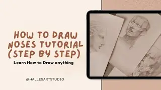 How to draw noses tutorial (step by step) 