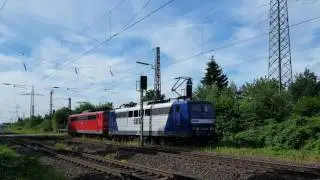 RBH rangeerd en haalt lege erts trein op in Lintorf (25-07-2016)