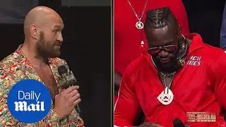 Tense Fury Wilder 3 press conference ahead of title fight