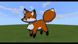 Pixel Art: How To Build A Fox In Minecraft