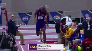 2019 SEC Indoor Championships - Men's Long Jump - Rayvon Grey (LSU) winner