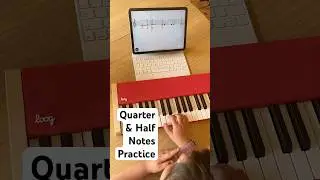 Practice Quarter and Half Notes on #Skoove #musictheory #sightreading #beginnerpianotutorial