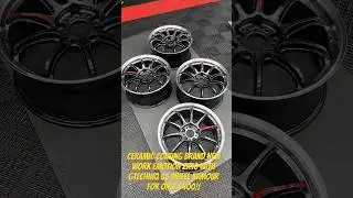 Brand new Work Emotion ZR10 Wheels ceramic coated in Gtechniq C5 Wheel Armour.  #cardetailing
