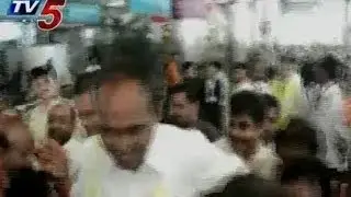 Grand Welcome For TRS MLAs At Shamshabad Airport