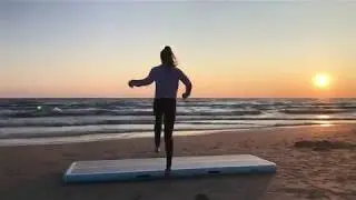 Air Track at the Beach