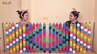 🔥 Who Sorts Faster? Color Ball Battle with ASMR Sounds! | Relaxing Yet Intense
