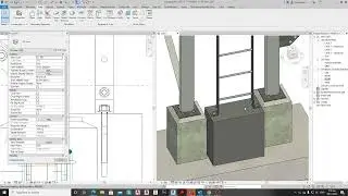 Revit Basic Civil Structural Model / Placing Bolts and anchor Bolt