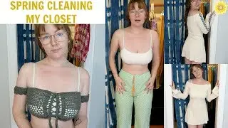 CLOSET PURGE | TRYING ON & GETTING RID OF CLOTHES