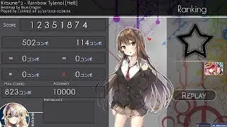 ReplayEdit | Cookiezi | 7.97* | Kitsune^2 - Rainbow Tylenol [Hell] +HDDT