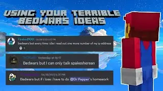 I Used your terrible bedwars video ideas