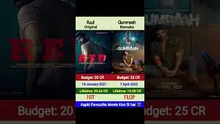 Red Vs Gumraah🔥 Box Office Collection Comparison 🤯 #viral #movie #shorts #ytshorts