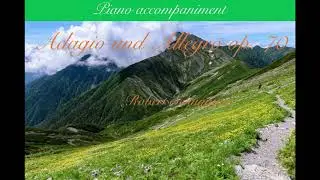 Adagio und Allegro op.70 piano accompaniment/Robert Schumann