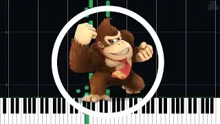 Funky's Fugue - Donkey Kong Country - Intermediate Piano Tutorial