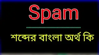 What is the meaning of the word Spam? Spam meaning in bangla | Translate the word Spam to Bangla. 