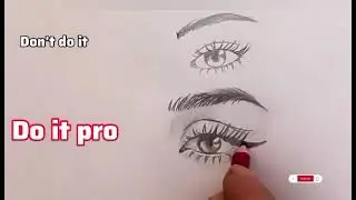 How to draw an eye? Easy steps with me 🫰