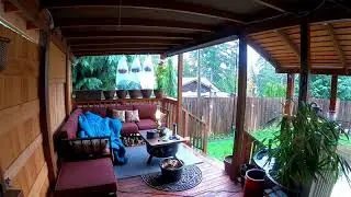 [09] Sleeping on cozy porch with Heavy Rainstorm - Rain Sounds for Sleeping, Studying & Relax