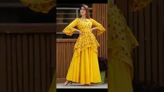Haldi Function Dresses | Haldi Ceremony Outfits | Bride Dresses | yellow Outfits Haldi #shortvideo