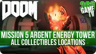 Doom Mission 5 All Collectibles (Secrets, Collectibles, Data Logs, Runes, Elite Guards, Drones)