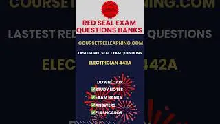 Red Seal Industrial Electrician 442A Exam Questions  #realestateexamprep #redsealexam #electrican
