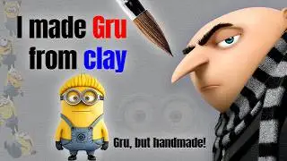 Making Gru with Air‑Dry Clay | Handmade Minions Sculpture