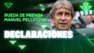 Rueda de prensa de Manuel Pellegrini tras el #RealBetisValencia 🗣🎙 | Real BETIS Balompié