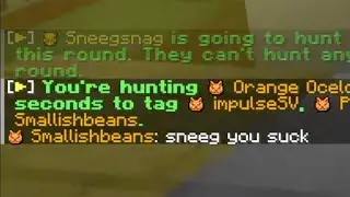Smallish Beans ругается со Снегом прямо перед тем, как его Minecraft падает