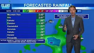 Hurricane Hone dropping up to 2 inches of rain per hour as it passes Big Island