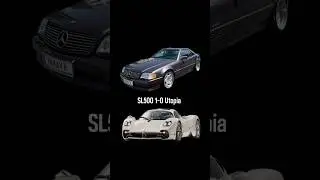 SL over Pagani😮‍💨#mercedesbenz #pagani #sl500