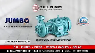 Introducing the Jumbo Monoblock Centrifugal Pump with 3D HT Technology | C.R.I. Pumps
