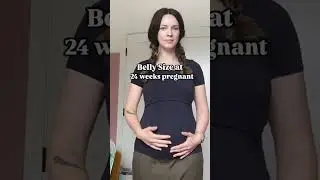 Week 24 pregnant belly size #babybump