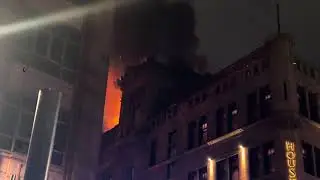 Nasty fire in Glasgow city Centre!￼￼