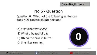 Interjections Quiz | Interjections Examples & Practice Exercise | English Grammar Test