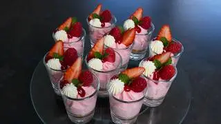 No-Bake Strawberry Cheesecake in a Cup | Simple, Quick Holiday & New Year Dessert