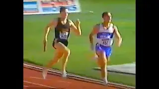 Chris Rogers 45.87 400m relay split -1986 New Zealand Championships Christchurch - Mens 4x400m Relay